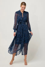 Load image into Gallery viewer, Once Was- Solana Viscose Chiffon Midi Dress - Altamira
