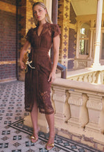 Load image into Gallery viewer, Once Was - Solene Placement Dress - Cacao
