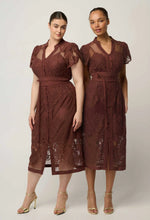 Load image into Gallery viewer, Once Was - Solene Placement Dress - Cacao
