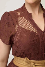 Load image into Gallery viewer, Once Was - Solene Placement Dress - Cacao
