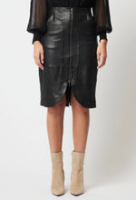Load image into Gallery viewer, Once Was - Stella Leather Skirt - Black
