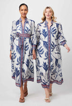 Load image into Gallery viewer, Once Was - Tierra Cotton Silk Dress - Palm Shadow
