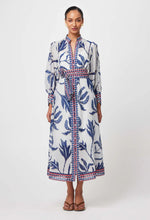 Load image into Gallery viewer, Once Was - Tierra Cotton Silk Dress - Palm Shadow

