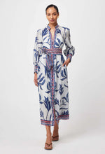 Load image into Gallery viewer, Once Was - Tierra Cotton Silk Dress - Palm Shadow
