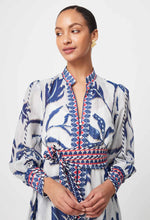 Load image into Gallery viewer, Once Was - Tierra Cotton Silk Dress - Palm Shadow
