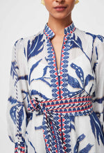 Load image into Gallery viewer, Once Was - Tierra Cotton Silk Dress - Palm Shadow
