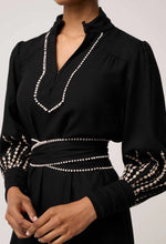 Load image into Gallery viewer, Once Was - Edith Embroidered Midi Dress - Black
