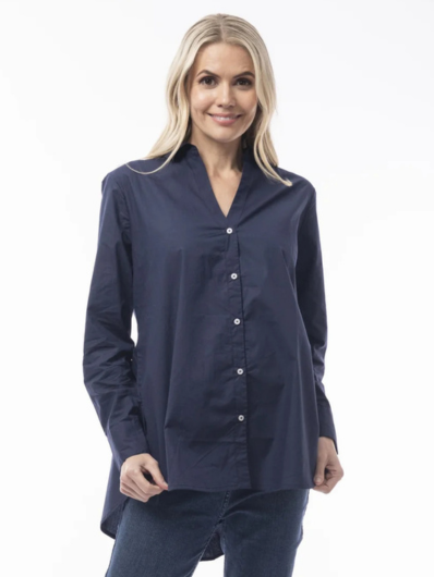 Orientique - Poplin Shirt - Navy