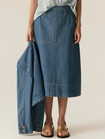 POL - Carsen Skirt - Light Wash
