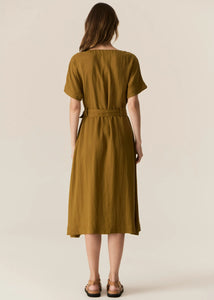 POL - Faire Belt Dress - Khaki