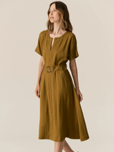 Load image into Gallery viewer, POL - Faire Belt Dress - Khaki

