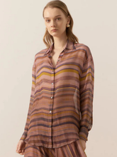 Load image into Gallery viewer, POL - Boulevard Silk Shirt - Boulevard Print
