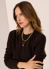 Load image into Gallery viewer, POL - Zane Baby Sequin Knit - Choc
