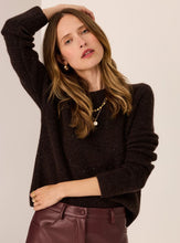 Load image into Gallery viewer, POL - Zane Baby Sequin Knit - Choc
