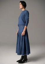 Load image into Gallery viewer, POL - Reece Denim Skirt - Blue Wash
