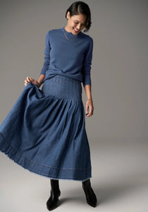 POL - Reece Denim Skirt - Blue Wash