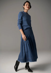 POL - Reece Denim Skirt - Blue Wash