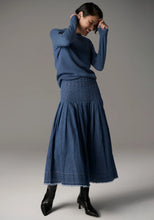 Load image into Gallery viewer, POL - Reece Denim Skirt - Blue Wash
