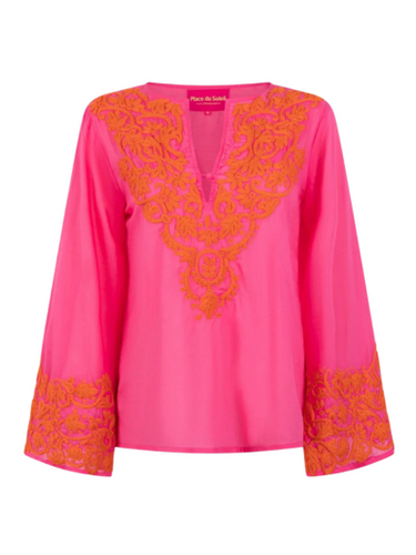 Place Du Soleil - S24 315 Blouse - Dark Pink