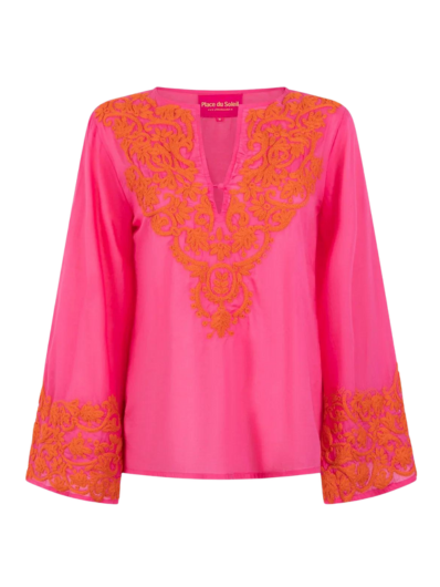 Place Du Soleil - S24 315 Blouse - Dark Pink