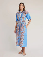 Load image into Gallery viewer, State Of Embrace - Robe Dress - Blue Deco Stripe
