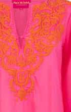 Load image into Gallery viewer, Place Du Soleil - Margot Kaftan Top - Dark Pink
