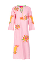 Load image into Gallery viewer, Place Du Soleil - Rosa Pink and Yellow Lilies Embroidered Dress
