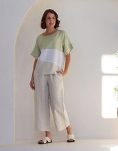 Load image into Gallery viewer, See Saw - Linen 7/8 Wide Leg Pant - Natural Linen
