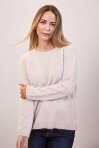 See Saw - Angora Nylon Sweater - Oatmeal