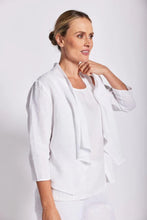 Load image into Gallery viewer, See Saw - 3/4 Sleeve Open Jacket - White
