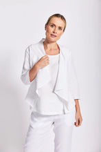 Load image into Gallery viewer, See Saw - 3/4 Sleeve Open Jacket - White
