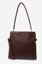 Load image into Gallery viewer, Saben - Beatrice Shoulder Bag - Espresso Croc
