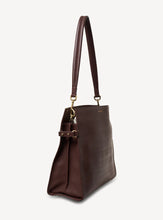 Load image into Gallery viewer, Saben - Beatrice Shoulder Bag - Espresso Croc

