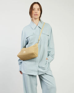 Saben - Claudia Crossbody Bag - Raffia Braid