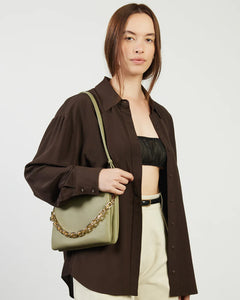 Saben - Matilda Crossbody Bag - Eucalyptus & Chunky Chain