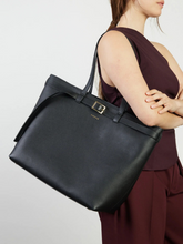 Load image into Gallery viewer, Saben - Tia Shoulder Bag - Black &amp; Bronze

