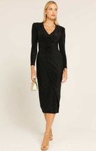 Load image into Gallery viewer, Sacha Drake - Cassieopeia Dress - Black Gold Lurex
