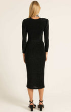 Load image into Gallery viewer, Sacha Drake - Cassieopeia Dress - Black Gold Lurex
