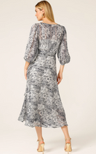 Load image into Gallery viewer, Sacha Drake - Florentine Wrap Dress - Navy/White Floral
