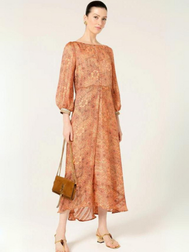 Sacha Drake - Love Bird Dress - Coral Peach Flower