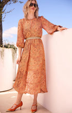 Load image into Gallery viewer, Sacha Drake - Love Bird Dress - Coral Peach Flower

