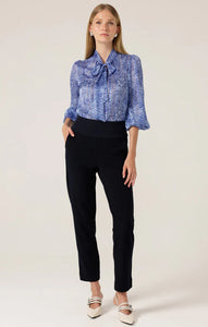 Sacha Drake - Mountain Blue Bird Blouse - Periwinkle Flower