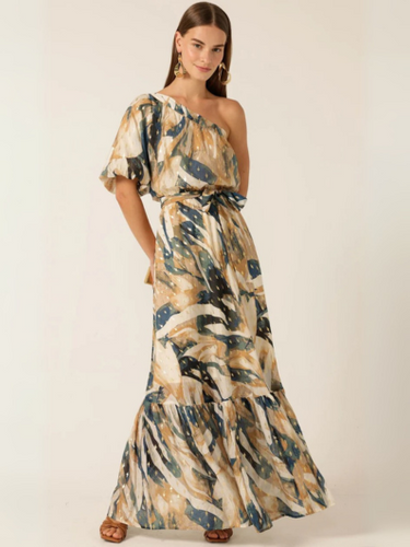 Sacha Drake - Oliviera Maxi Dress - Navy Sand Gold