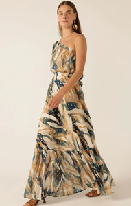 Sacha Drake - Oliviera Maxi Dress - Navy Sand Gold