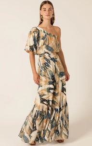 Sacha Drake - Oliviera Maxi Dress - Navy Sand Gold