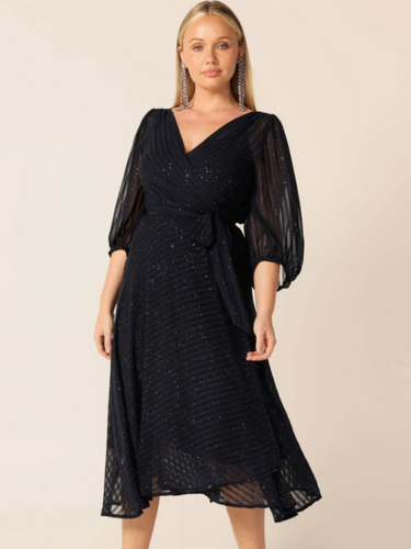 Sacha Drake - Vivienne Wrap Dress - Navy Sparkle