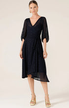 Load image into Gallery viewer, Sacha Drake - Vivienne Wrap Dress - Navy Sparkle
