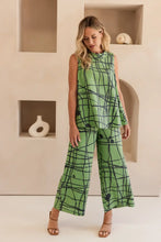 Load image into Gallery viewer, See Saw - Linen Cowl Neck Button Back Top - Tokyo Streets
