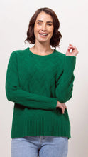 Load image into Gallery viewer, See Saw - Lattice Knit Sweater - Green
