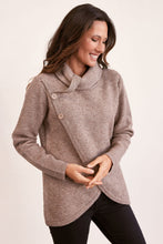 Load image into Gallery viewer, See Saw - Moss Stitch Cowl Sweater
